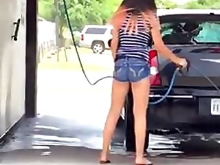 Sexy girl tiny shorts